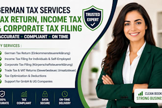 prepare german tax return,income tax and coporate tax filing