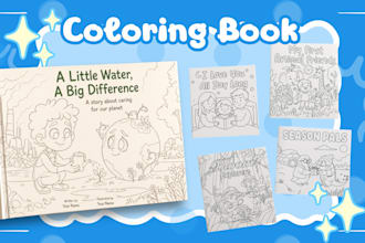 create KDP ready coloring book pages