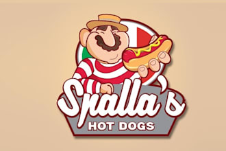 create an edgy humorous logo for my hot dog cart