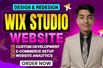 develop and design a wix studio website