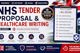 write nhs tender proposal, healthcare policy, safeguarding UK