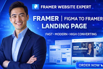 build framer website, developer figma to framer, fix framer landing page saas