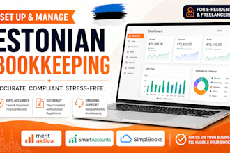set up estonian bookkeeping in merit aktiva, smartaccounts or simplbooks