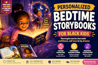 create personalized bedtime confidence storybooks for black kids