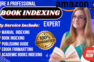 do comprehensive back of your book indexing on ms word urgently