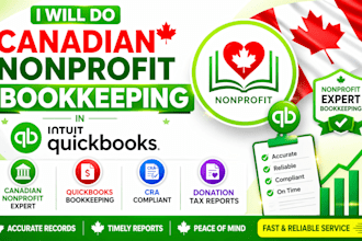 do canadian nonprofit bookkeeping in quickbooks cra donation tax reports