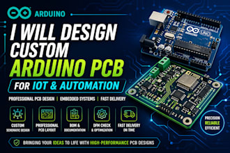 create custom arduino pcb design for automation and iot