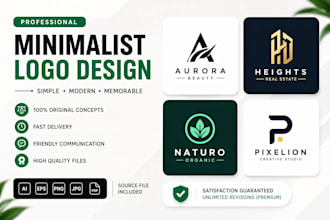 design modern minimalist logo