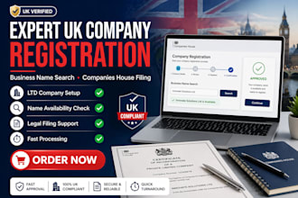register UK company, business name search and legal filing