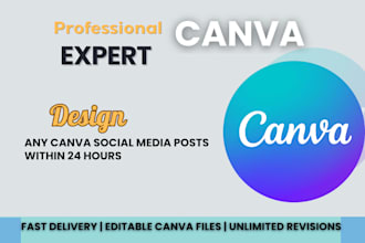 design editable canva social media posts for your brand