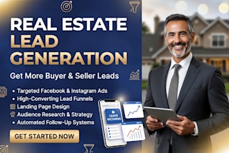 create real estate facebook ads, SMM campaigns and lead generation