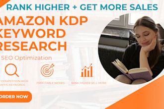 do research for profitable keywords and categories for your book on amazon KDP