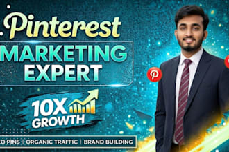 be your pinterest marketing manager , content creator and pins designer