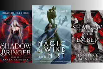 do book cover design, ebook cover, kdp book, comic, light novel cover art design