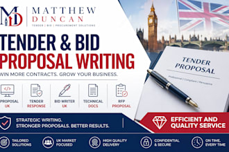 prepare IT proposal UK, technical documentation, tender response