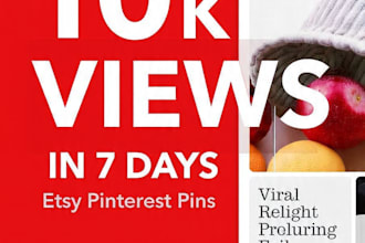 design viral pinterest pins for etsy shop traffic