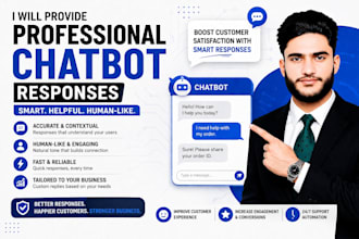 write professional chatbot responses for your business