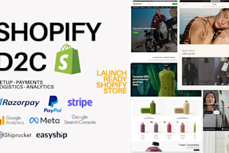 set up your shopify store with payments, logistics, and analytics