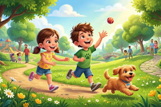 children story book illustration children story children story book illustration