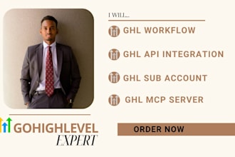 setup ghl sub account, workflow automation, mcp server and API integration