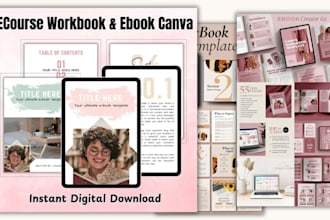 design canva ebook, digital planner, canva ebook redesign, edit canva