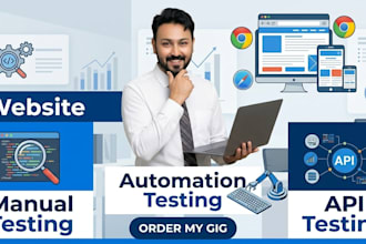 do manual and automation testing for website and mobile