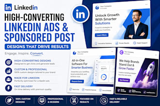 create high converting linkedin ads and sponsored post designs