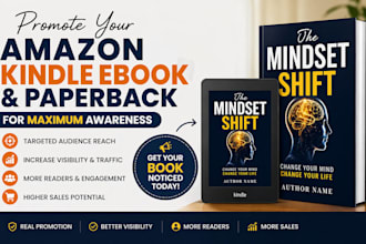 market your amazon kindle ebook and paperback with professional promotion