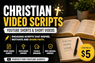 write christian video scripts