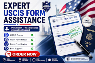 fill uscis forms work permit visa consultation USA immigration help