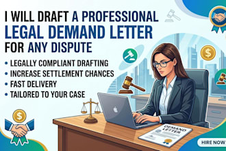 draft a professional legal demand letter for any dispute