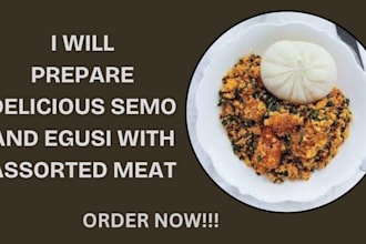 prepare delicious semo and egusi