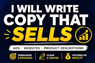 write persuasive copy that sells and converts
