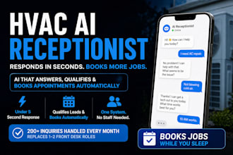 hvac ai receptionist ai caller inbound caller faq appt booking crm vapi ai hvac