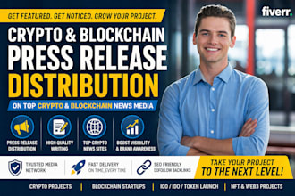 write and distribute your crypto and blockchain press release to news media
