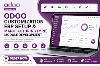 do odoo customization erp setup and develop manufacturing mrp modules openerp