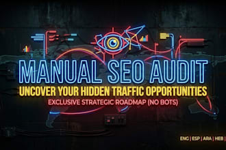 provide a manual SEO audit and competitive strategy for your website