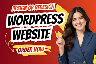 build, design, or redesign a professional wordpress website