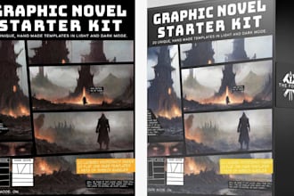 create professional graphic novel art comic pages, and storytelling illustration