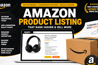 create a professional amazon custom product listing