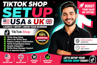 setup tiktok shop usa uk tiktok shop setup tiktok dropshipping