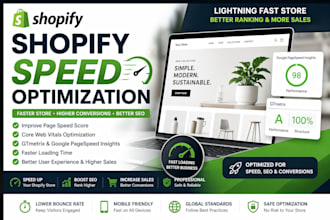 do shopify speed optimization and improve page speed core web vitals