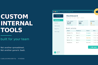 build a custom internal web tool for your business