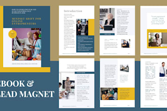 design ebook, workbook and lead magnet