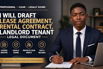 draft lease agreement, rental contract, landlord tenant legal document