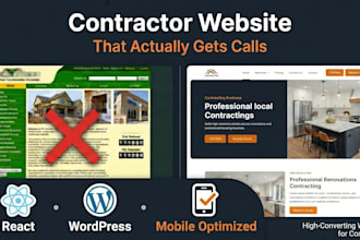 design a modern contractor website that books more clients