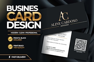 design a modern and professional double sided business card