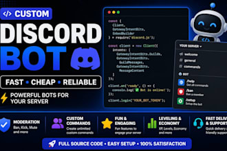 make a custom discord bot for you