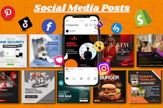 design creative posts and carousels for your socials