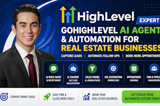 setup gohighlevel real estate ai agent, voice ai receptionist, ghl automation